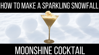 Sparkling Snowfall Moonshine Cocktail